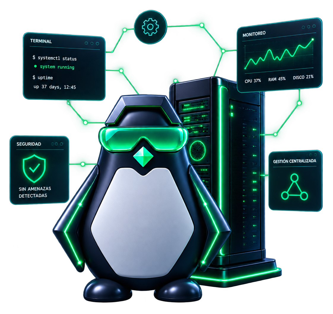 Gestión, seguridad y monitoreo de infraestructura Linux